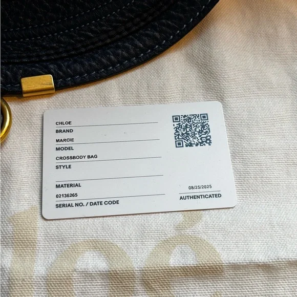 Chloe’ Marcie Leather Medium Saddle Bag with Chloe’ Dust Bag - Picture 7 of 16